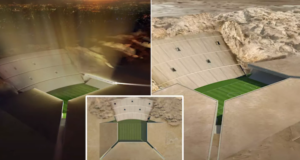 Një stadium mahnitës futbolli në mes të shkretëtirës nje-stadium-mahnites-futbolli-ne-mes-te-shkretetires