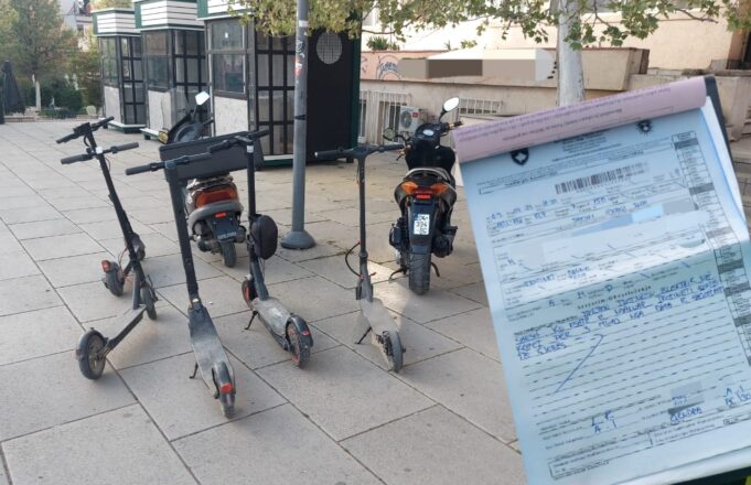 policia-gjobit-biciklistet-e-motociklistet-ne-sheshet-e-prishtines,-sekuestron-gjashte-e-trotinete