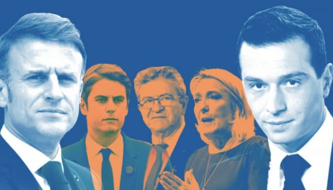projeksionet-e-zgjedhjeve-ne-france:-fronti-i-ri-popullor-dalin-te-paret,-e-djathta-ekstreme-e-le-pen-e-treta