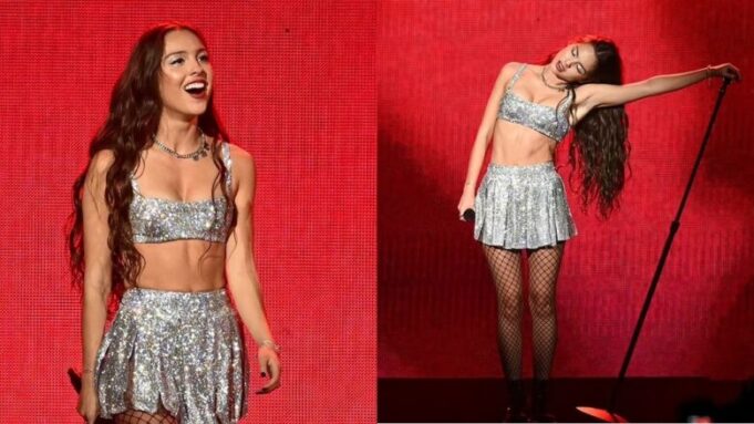 olivia-rodrigo-shfaq-barkun-e-saj-te-tonifikuar,-ndersa-ngjitej-ne-skene-per-turneun-boteror-guts-ne-los-angeles