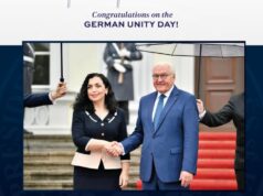 Dita e Unitetit të Gjermanisë, Osmani: Mbeteni një nga aleatët më të fortë të Kosovës dita-e-unitetit-te-gjermanise,-osmani:-mbeteni-nje-nga-aleatet-me-te-forte-te-kosoves